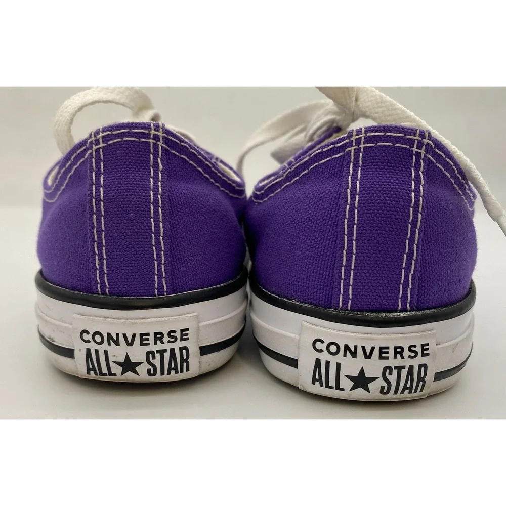 Converse Chuck Taylor All Star Low Top Purple Canvas Yth Sneakers 337837F Size 2